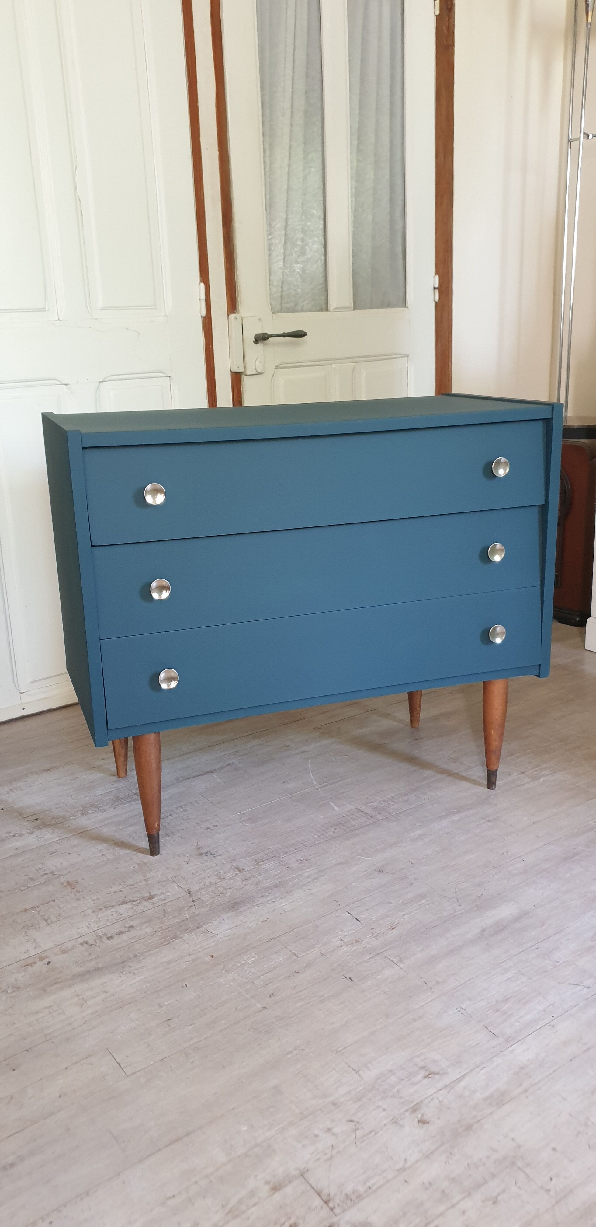 Blue vintage dresser