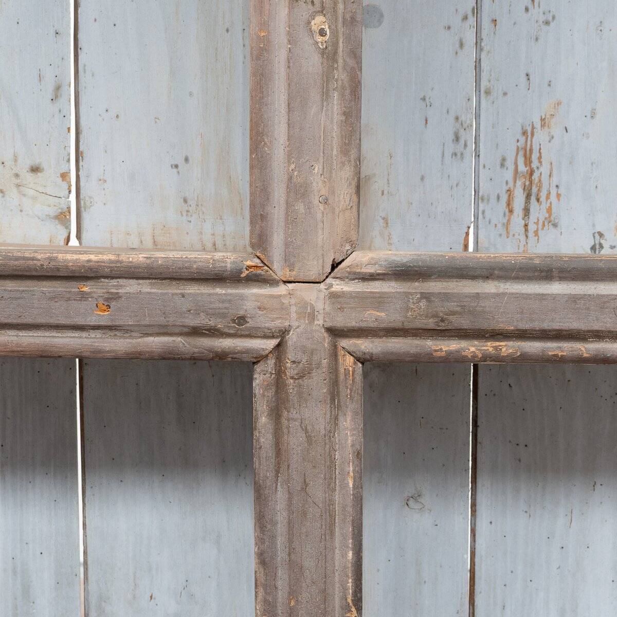 Large Antique French Painted Wooden Bookcase, 1830