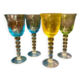 Ensemble verres type saint louis.