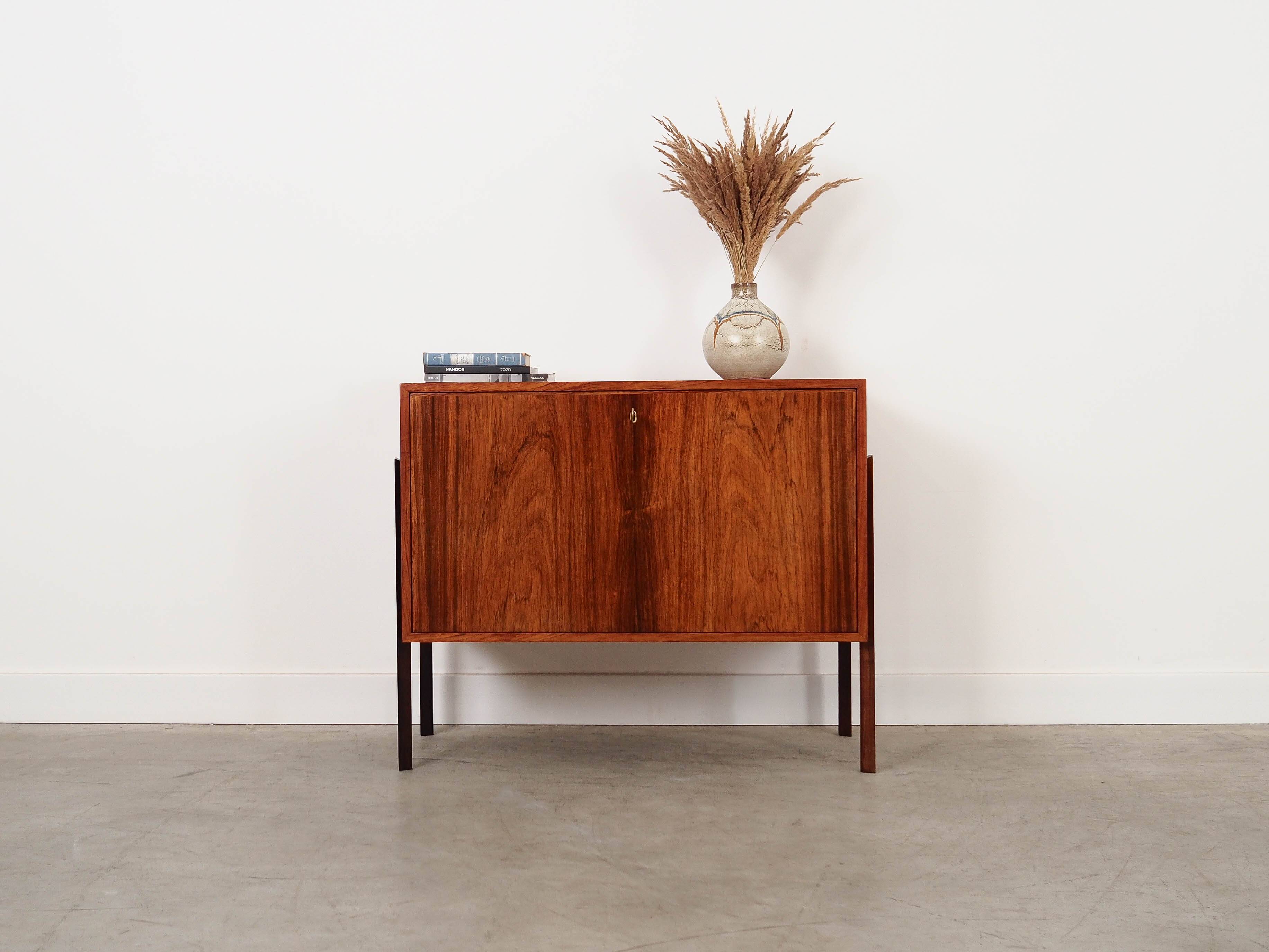 Cabinet de bar danois en bois de rose, années 1970