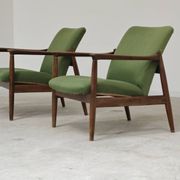 Paire de fauteuils vert GMF 64 par
Edmund Homa, Pologne 1960