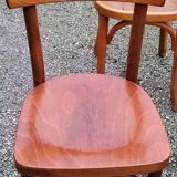 Set of 6 old bistro chairs 2 Thonet and 4 Baumann