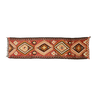 Tapis kilim artisanal anatolien 337 cm x 80 cm