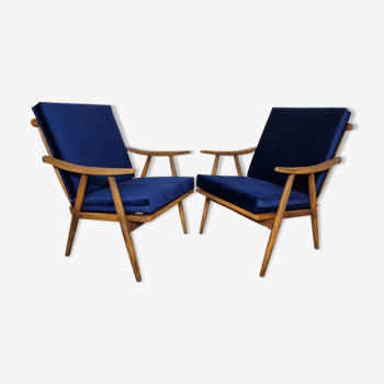 Boomerang" model armchairs by Ton