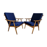 Boomerang" model armchairs by Ton