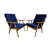 Boomerang" model armchairs by Ton