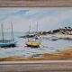 Oil painting on canvas Breton seaside landscape