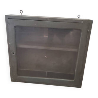 Old vintage display stand - closable wall shelf