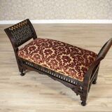 19th-Century Bench in Exotic Wood, 1890s