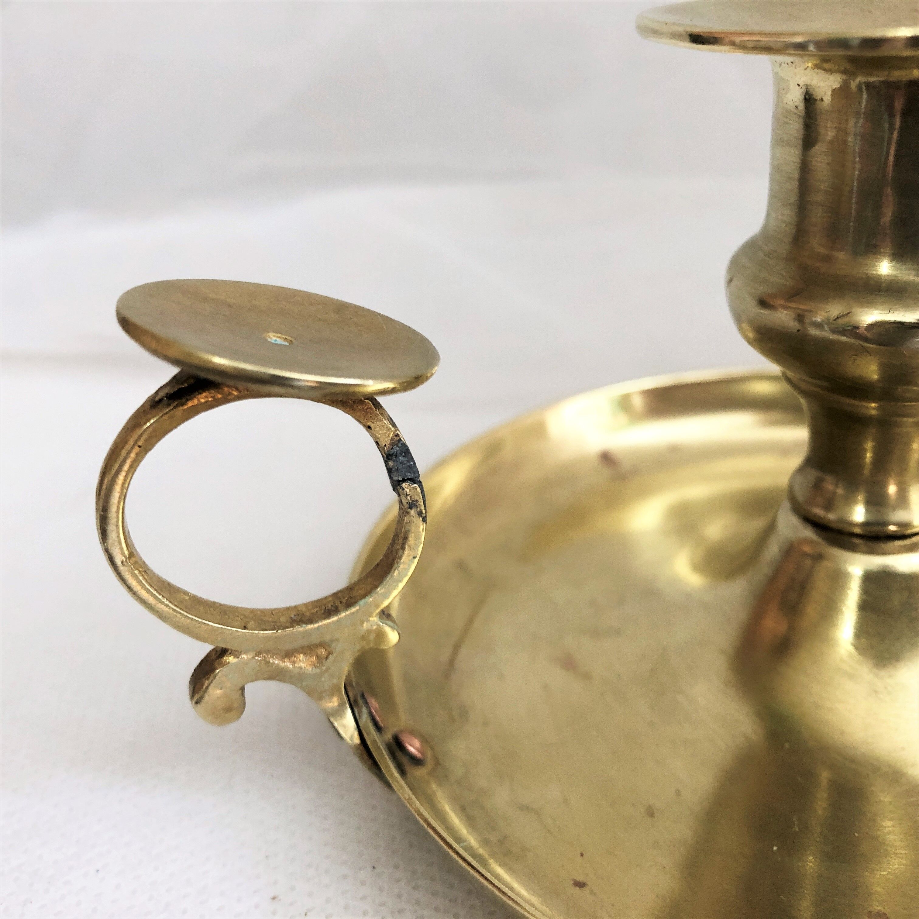Copper hand candle holder called "cellar rat" Art Nouveau / Art Deco style