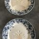 Set of 8 old asparagus plates model récamier sarreguemines & digoin