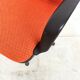 Visitor chair Charles Pollock for Comforto — orange wool, 1970s