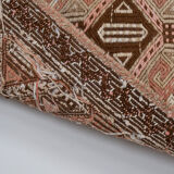 Turkish jajim runner hand woven wool nomad runner rug 140 x 320 cm