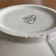 Antique salad bowl in Sarreguemines earthenware.