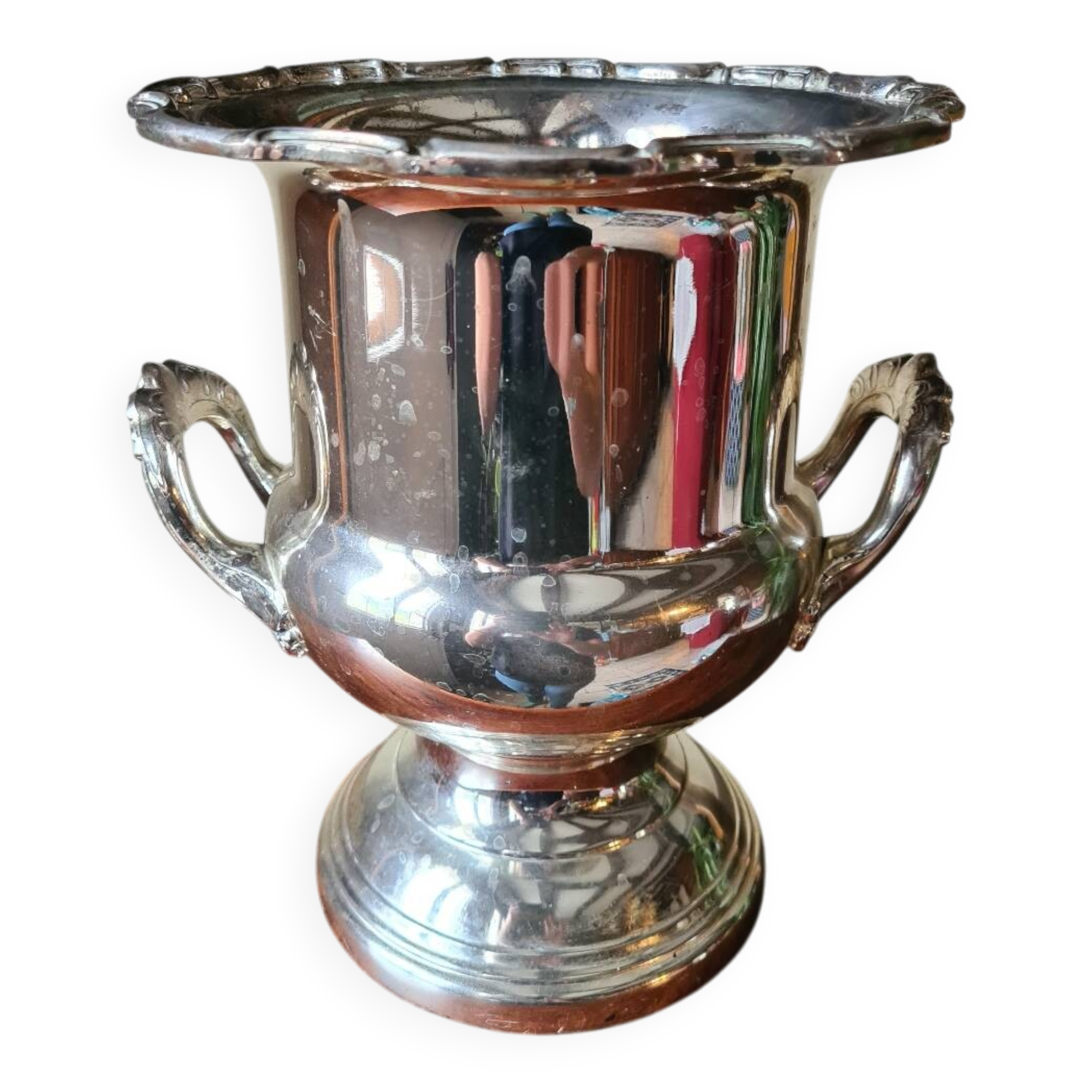 Silver-plated champagne bucket