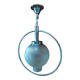 Chandelier suspension support metal chrome deco frosted globe