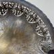 Openwork silver-plated metal fruit bowl or basket