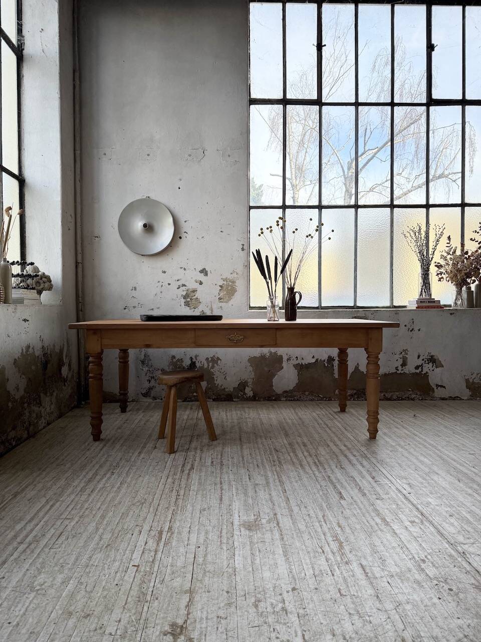 Table de ferme en merisier