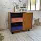Meuble commode colorée années 60