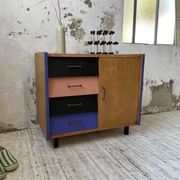 Colorful chest of drawers furniture 60s