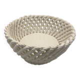 Woven ceramic basket