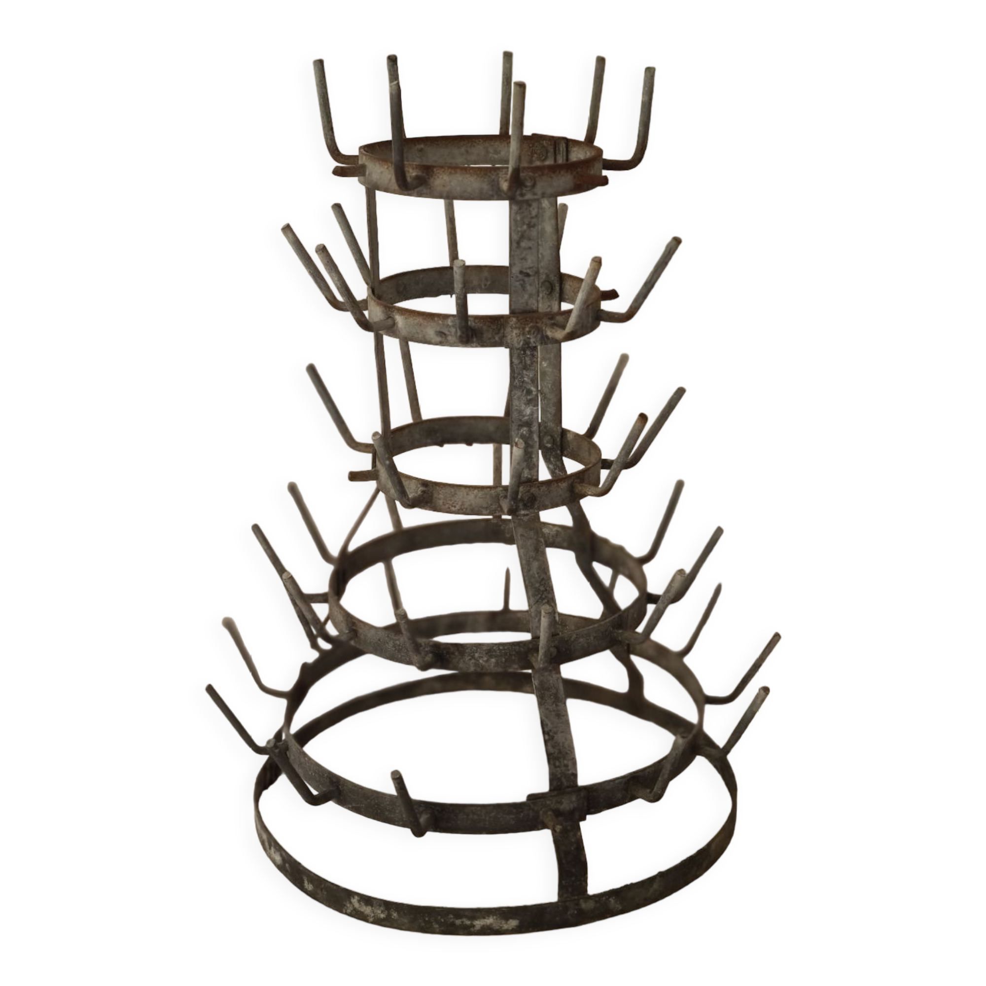 Antique bottle hedgehog