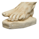 Anatomical study of a plaster foot from the 1950s.