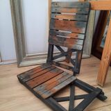 Antique wooden folding painter's stools