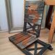 Antique wooden folding stools for painter