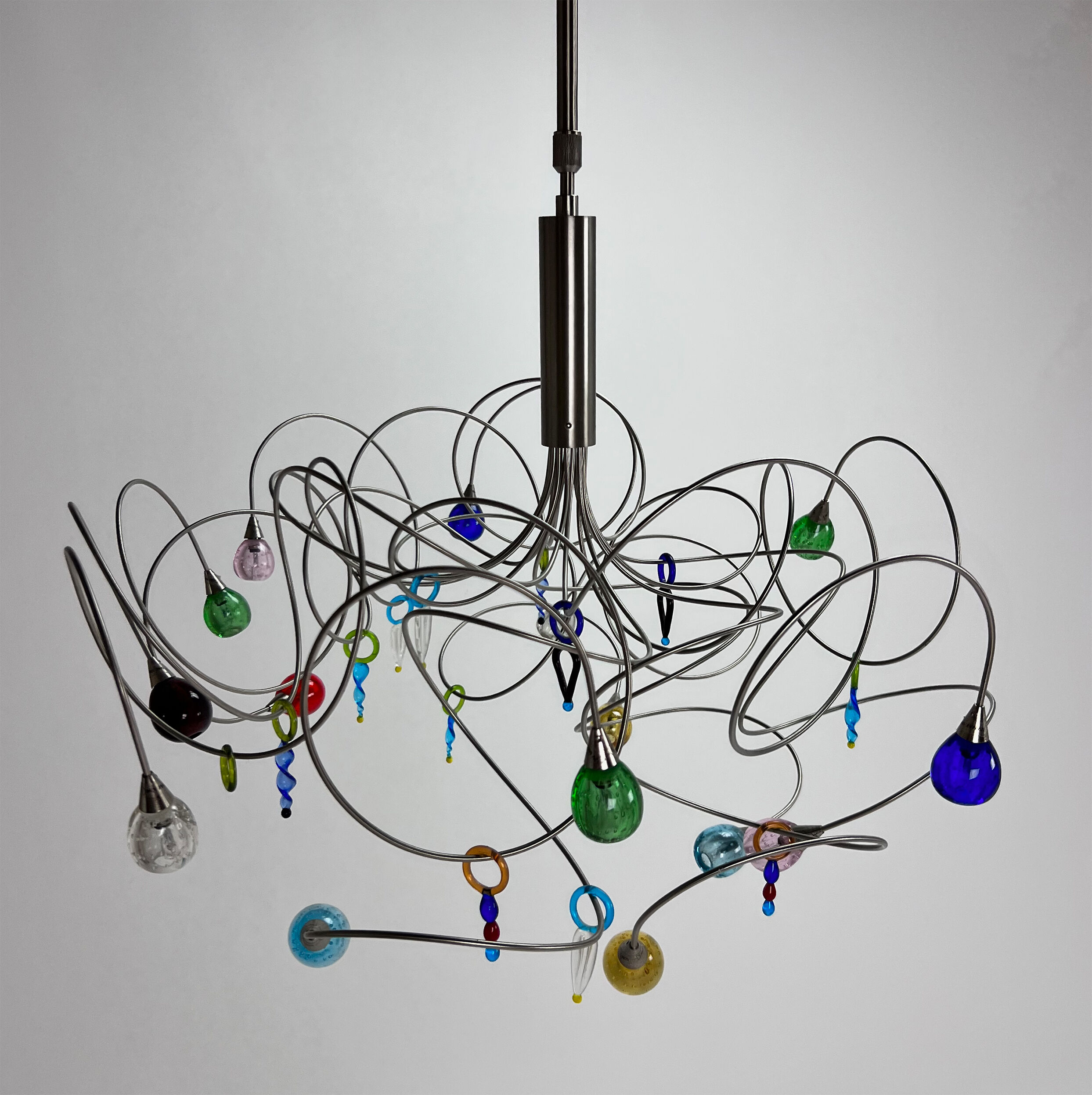 Harco loor strawberry design hanging lamp, 1990s