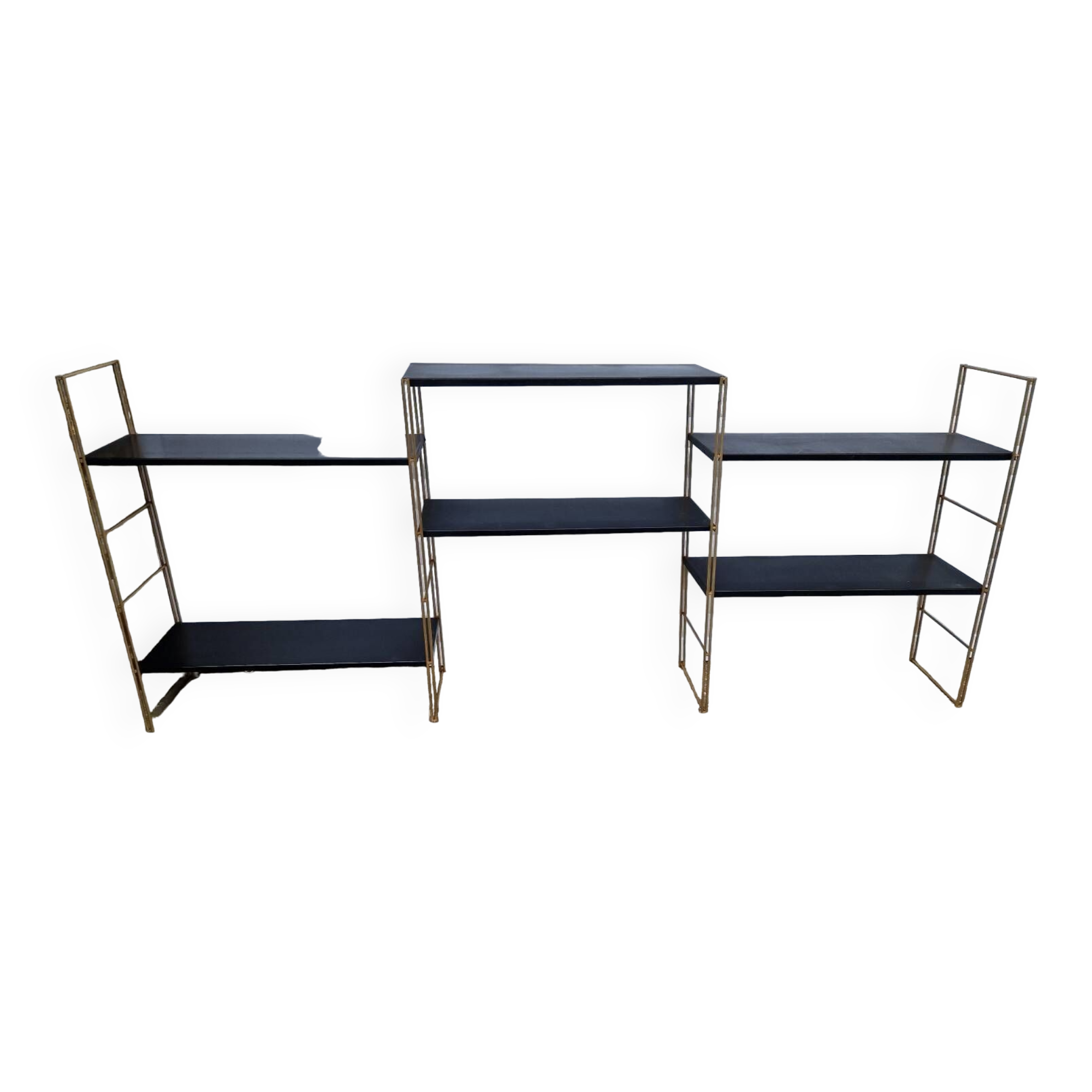 Self shelf for Mofp in gold metal from the 70s