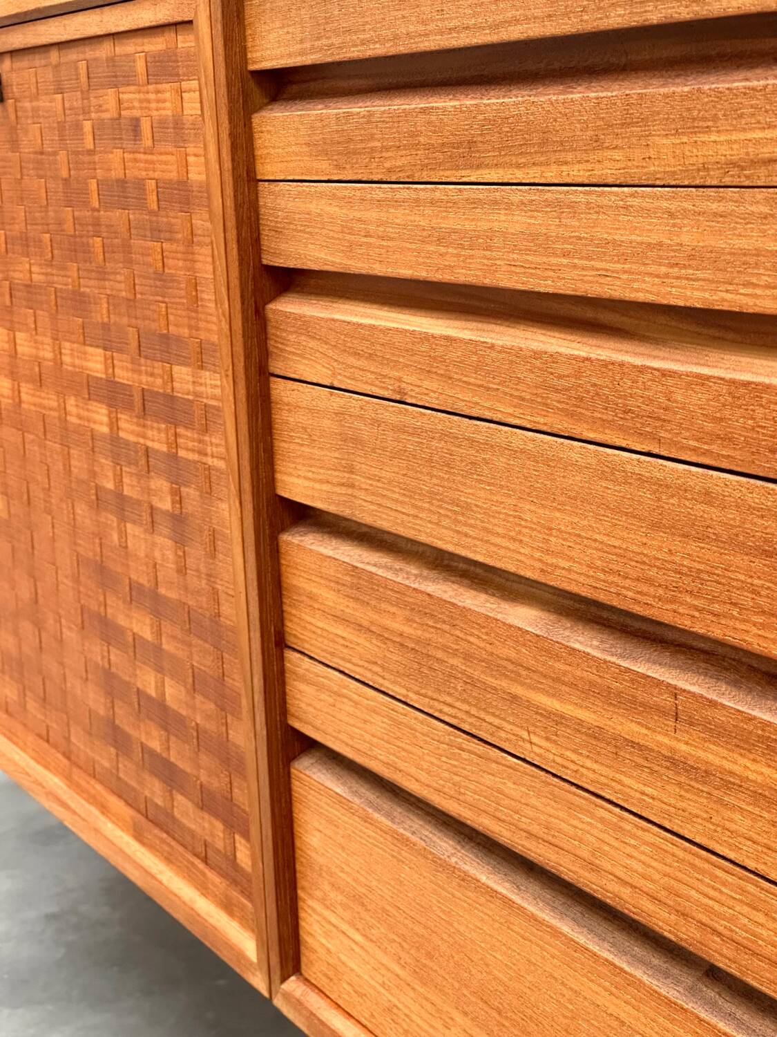 Unité murale modulaire scandinave en teck par Poul Cadovius pour Royal System, Danemark Années 1960