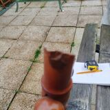 Vintage bamboo antique mirror