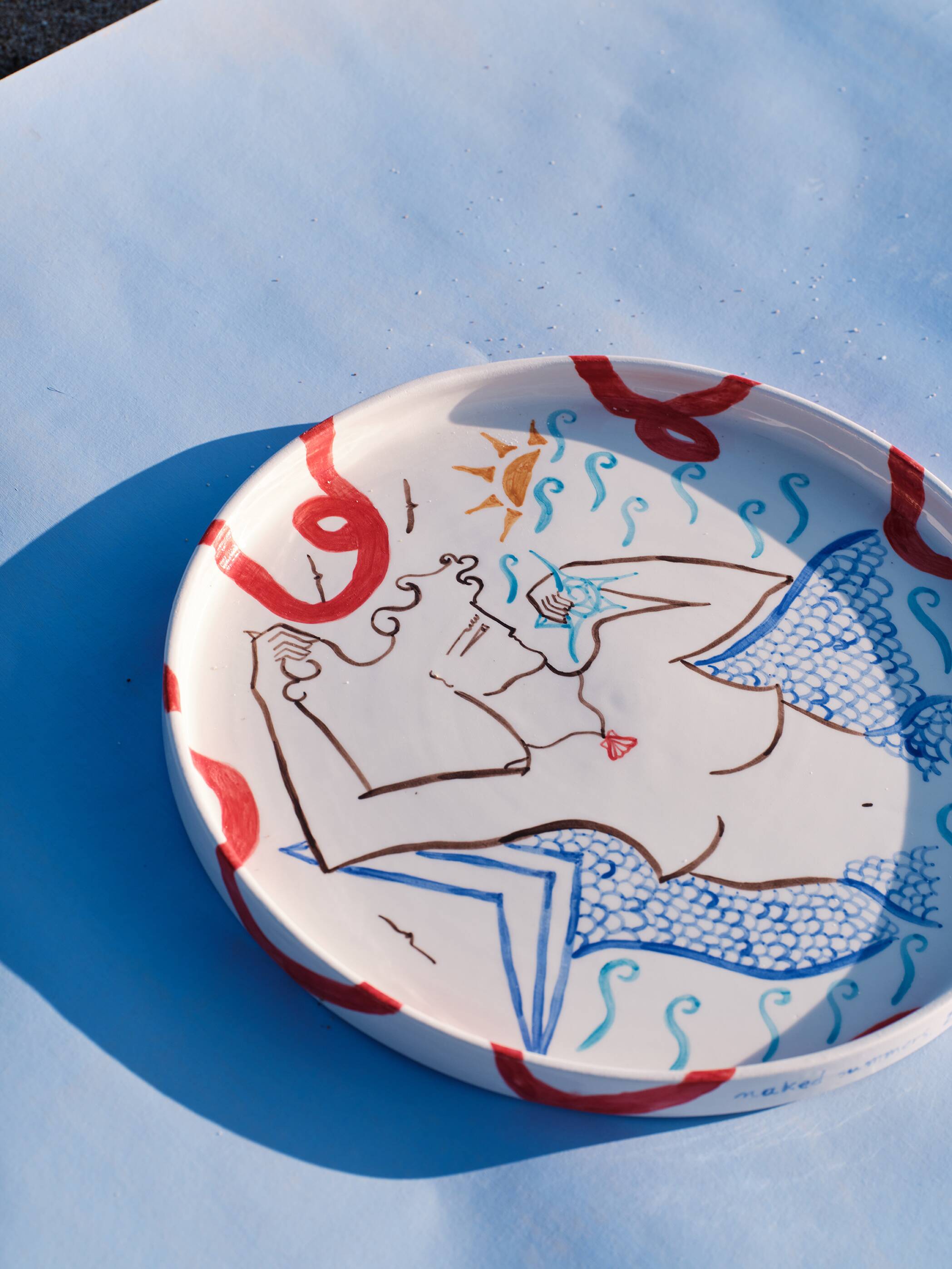 Siren - ceramic platter
