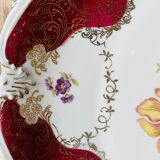 Plat de service en porcelaine