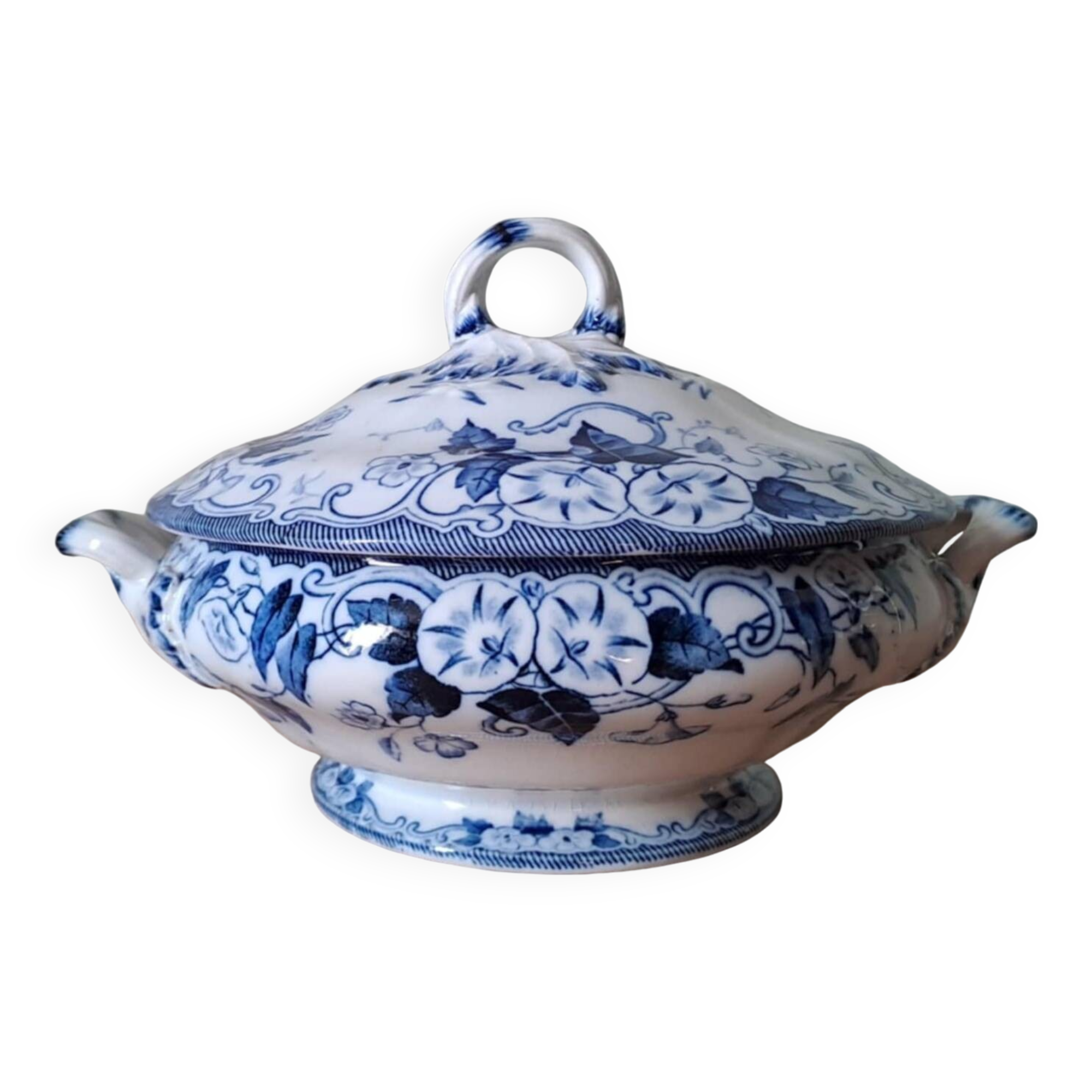 Creil Montereau iron clay vegetable dish