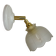 Vintage frosted glass tulip wall light