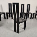 10 chairs by Pietro Costantini, Italy 80s
