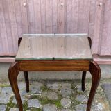 Louis XV solid wood mirrored coffee table