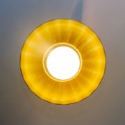 Scandinavian suspension, blown glass and opaline, 1960, new.