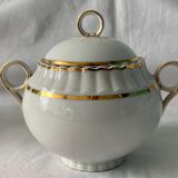 Service of 39 cups cups under pourer cups milk pot and sugar bernardaud porcelain Limoges