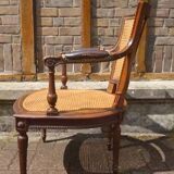 Fauteuil canné époque XIXe
