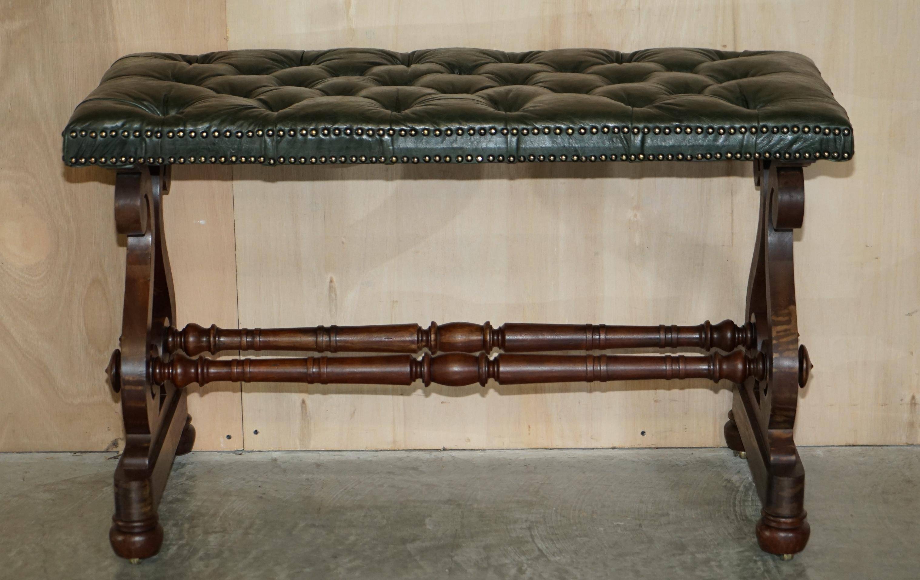 Victorian Chesterfield leather sofa