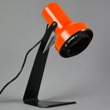 Vintage 1970s LYSKAER BELYSNING Orange Plastic Table Light.