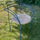 Salon de jardin par "Pascal Mourgue", une table et 3 chaises, Année 80