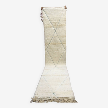 Corridor carpet beni ouarain moroccan berber 3m80 x 83cm
