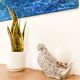 "Colombe" bird lamp in speckled ceramic, 1970
