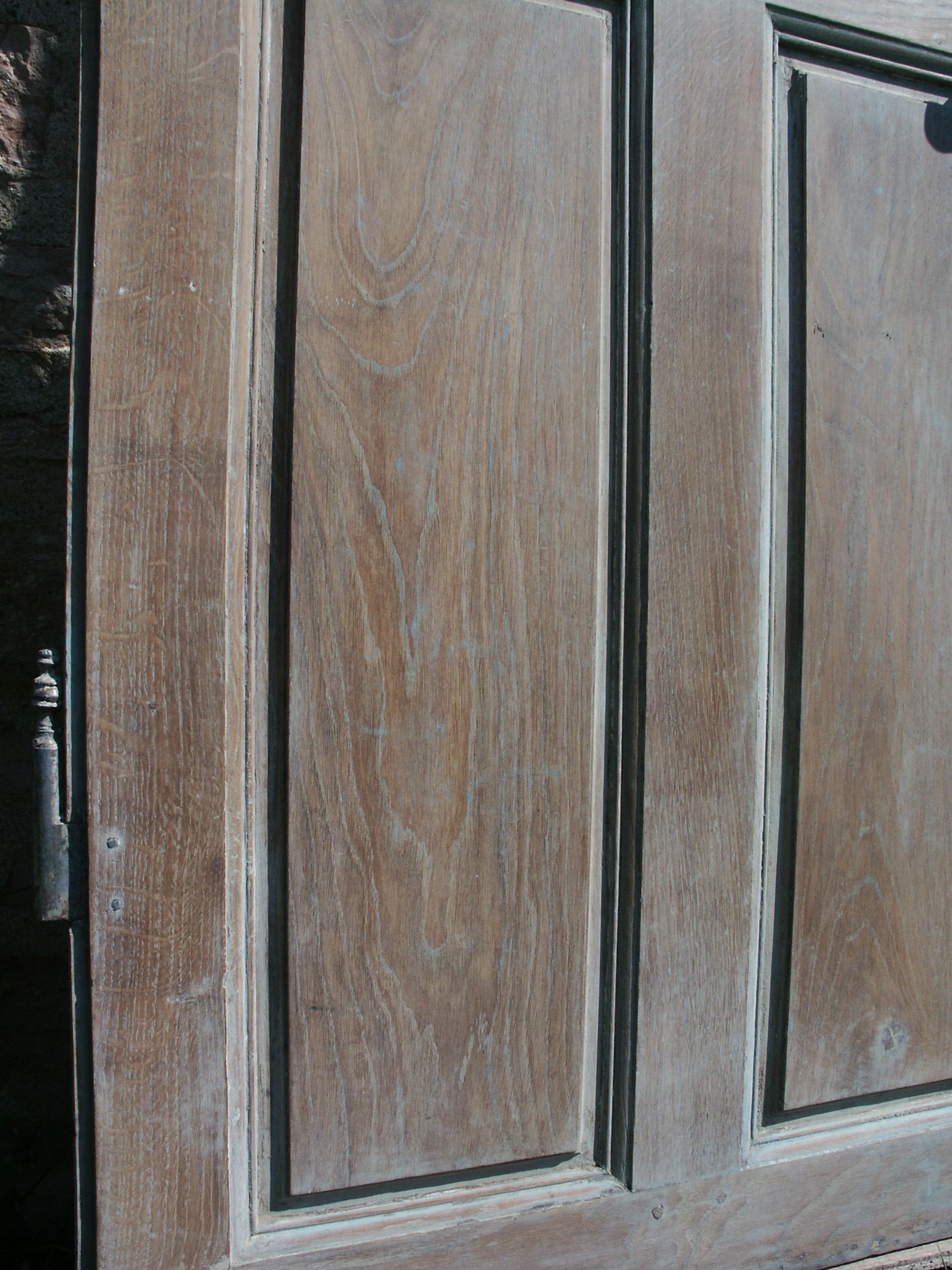 Glass raw oak door