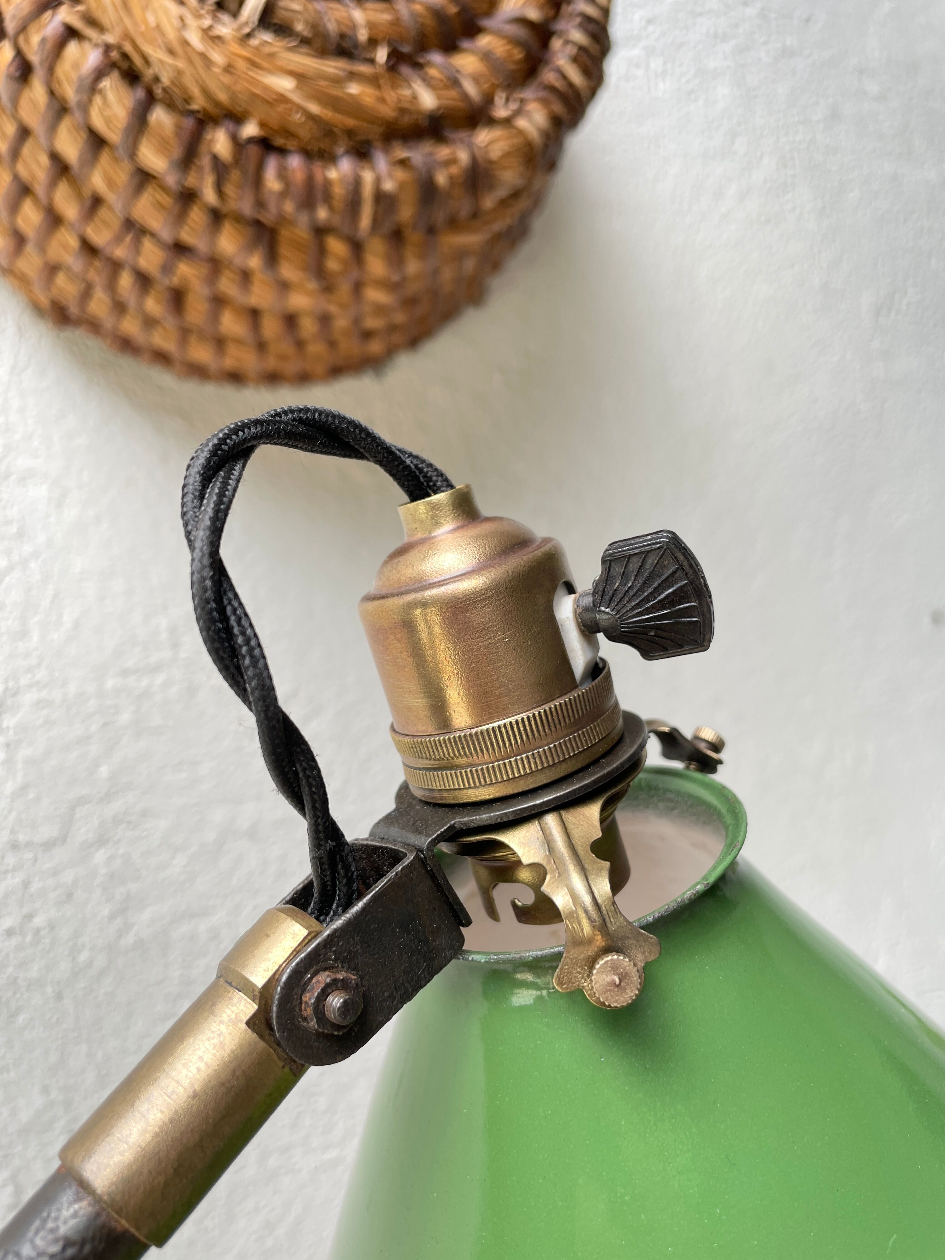 Mazda vice desk lamp, circa 1930