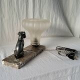 Art deco night light lamp